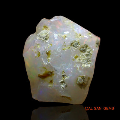 Natural Fire Opal Gemstone 4.00 Cts Loose Fancy Rough From Ethiopia 12x11x8 mm E-547