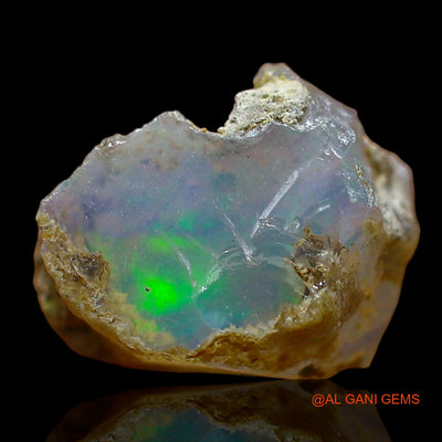 4.00 Cts Natural Ethiopian Fire Opal Loose Gemstone Fancy Rough 12x11x8 mm E-548