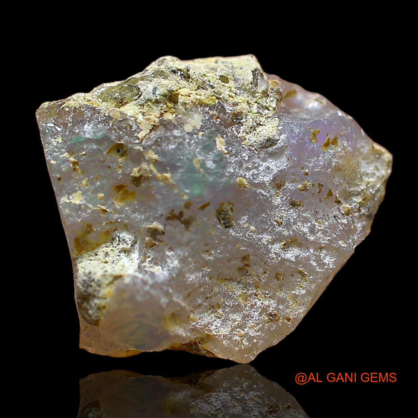 4.00 Cts Natural Ethiopian Fire Opal Loose Gemstone Fancy Rough 12x11x8 mm E-548