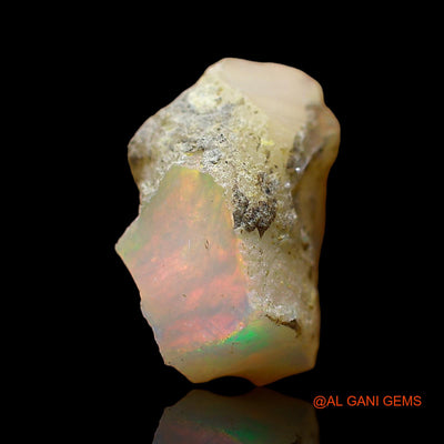 3.00 Cts Natural Ethiopian Fire Opal Loose Gemstone Fancy Rough 12x9x6 mm E-549