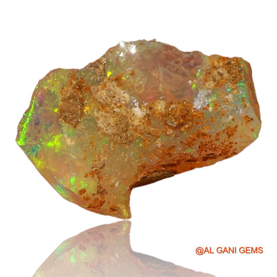 2.00 Cts Natural Ethiopian Fire Opal Fancy Rough Loose Gemstone For Jewelry 13x9x7 mm E-54