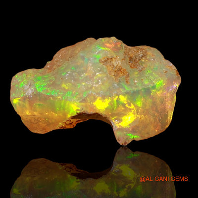 2.00 Cts Natural Ethiopian Fire Opal Fancy Rough Loose Gemstone For Jewelry 13x9x7 mm E-54