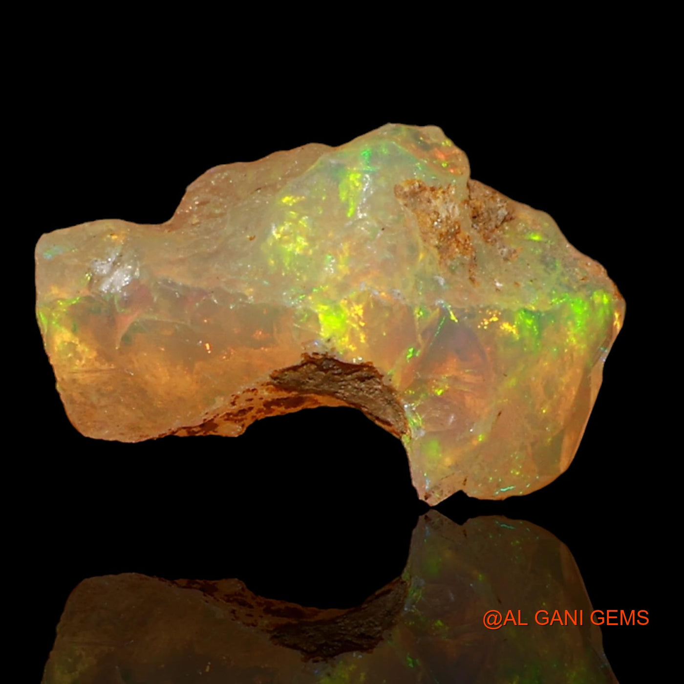 2.00 Cts Natural Ethiopian Fire Opal Fancy Rough Loose Gemstone For Jewelry 13x9x7 mm E-54