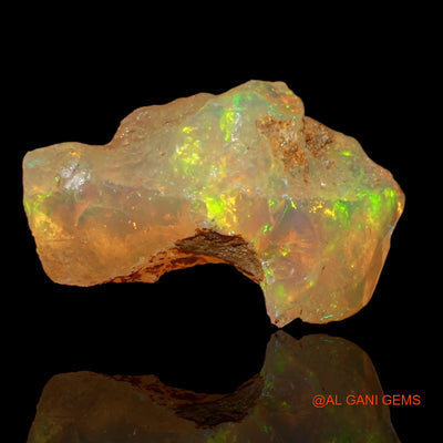 2.00 Cts Natural Ethiopian Fire Opal Fancy Rough Loose Gemstone For Jewelry 13x9x7 mm E-54