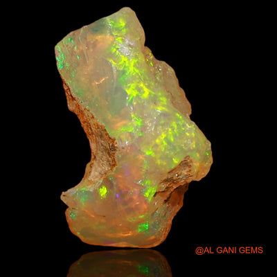 2.00 Cts Natural Ethiopian Fire Opal Fancy Rough Loose Gemstone For Jewelry 13x9x7 mm E-54