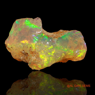 2.00 Cts Natural Ethiopian Fire Opal Fancy Rough Loose Gemstone For Jewelry 13x9x7 mm E-54