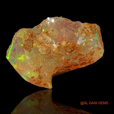2.00 Cts Natural Ethiopian Fire Opal Fancy Rough Loose Gemstone For Jewelry 13x9x7 mm E-54