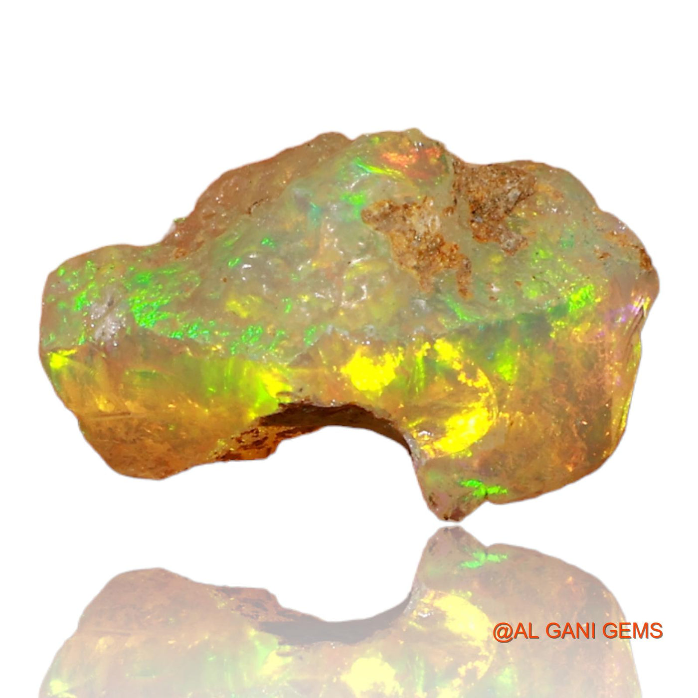 2.00 Cts Natural Ethiopian Fire Opal Fancy Rough Loose Gemstone For Jewelry 13x9x7 mm E-54