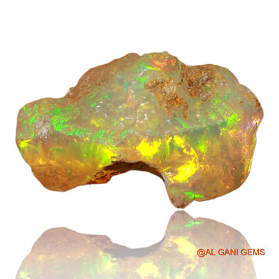 2.00 Cts Natural Ethiopian Fire Opal Fancy Rough Loose Gemstone For Jewelry 13x9x7 mm E-54