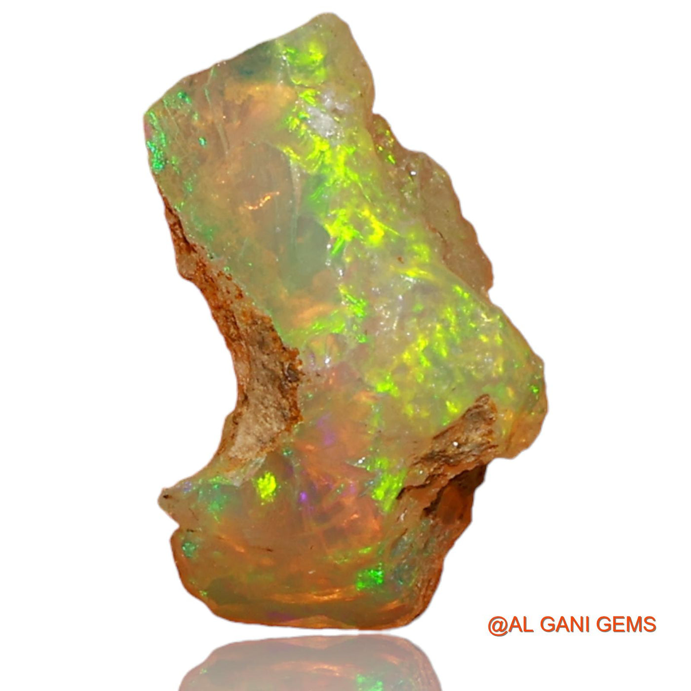 2.00 Cts Natural Ethiopian Fire Opal Fancy Rough Loose Gemstone For Jewelry 13x9x7 mm E-54
