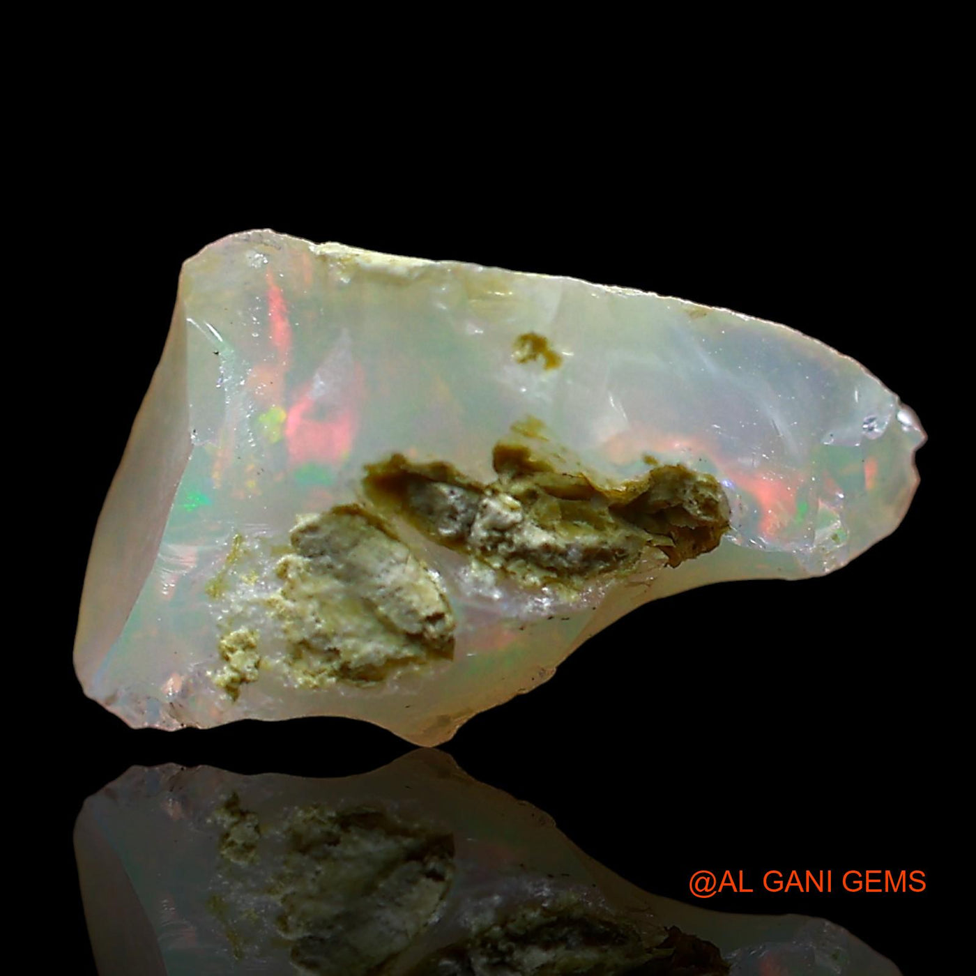 2.00 Cts Natural Ethiopian Fire Opal Loose Gemstone Fancy Rough 12x10x7 mm E-550