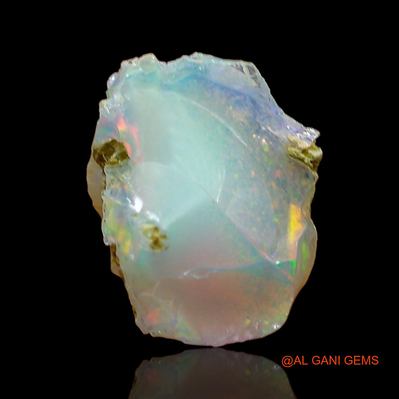 2.00 Cts Natural Ethiopian Fire Opal Loose Gemstone Fancy Rough 12x10x7 mm E-550