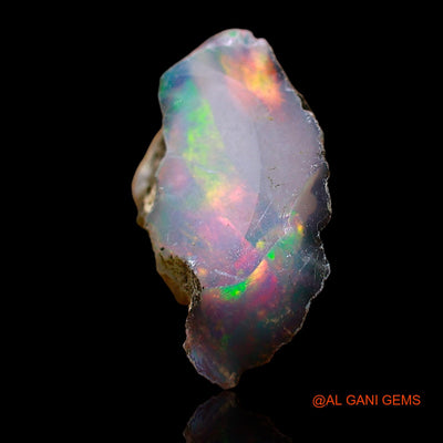 2.00 Cts Natural Ethiopian Fire Opal Loose Gemstone Fancy Rough 11x11x7 mm E-551