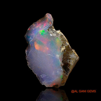 2.00 Cts Natural Ethiopian Fire Opal Loose Gemstone Fancy Rough 11x11x7 mm E-551
