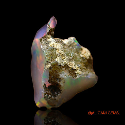 2.00 Cts Natural Ethiopian Fire Opal Loose Gemstone Fancy Rough 11x11x7 mm E-551