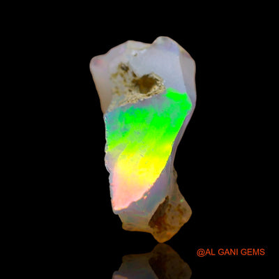 Natural Fire Opal Gemstone 2.00 Cts Loose Fancy Rough From Ethiopia 13x8x7 mm E-552