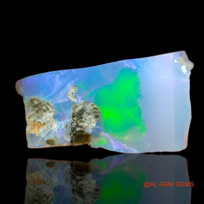 Natural Fire Opal Gemstone 2.00 Cts Loose Fancy Rough From Ethiopia 13x8x7 mm E-552