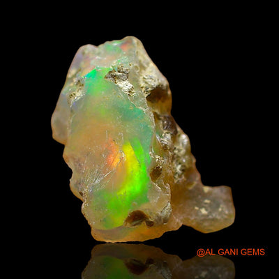 2.00 Cts Natural Ethiopian Fire Opal Loose Gemstone Fancy Rough 12x8x7 mm E-553