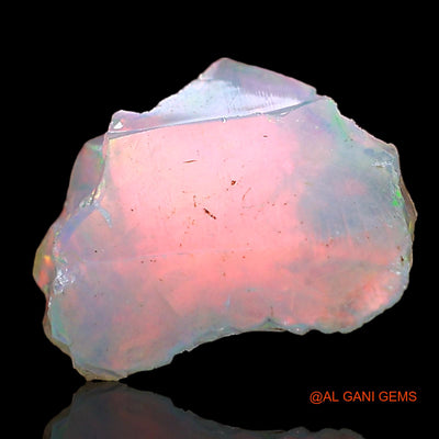 Natural Fire Opal Gemstone 2.00 Cts Loose Fancy Rough From Ethiopia 11x10x6 mm E-554