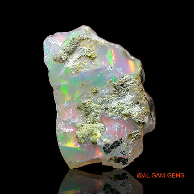 Natural Fire Opal Gemstone 2.00 Cts Loose Fancy Rough From Ethiopia 11x10x6 mm E-554