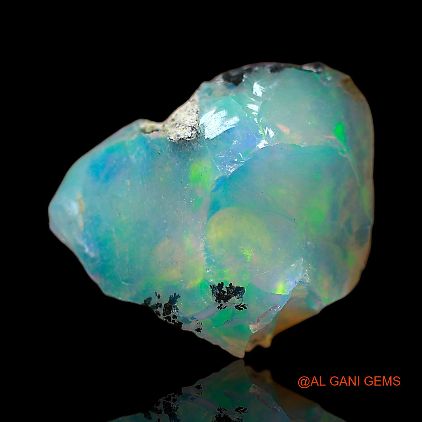 3.00 Cts Natural Ethiopian Fire Opal Loose Gemstone Fancy Rough 12x9x7 mm E-556