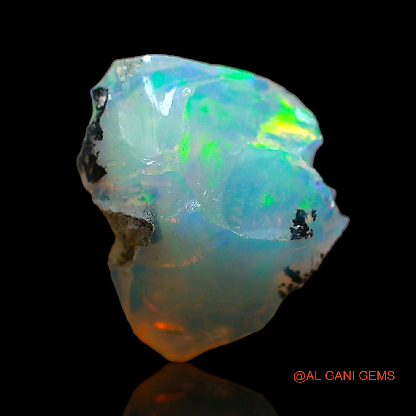 3.00 Cts Natural Ethiopian Fire Opal Loose Gemstone Fancy Rough 12x9x7 mm E-556