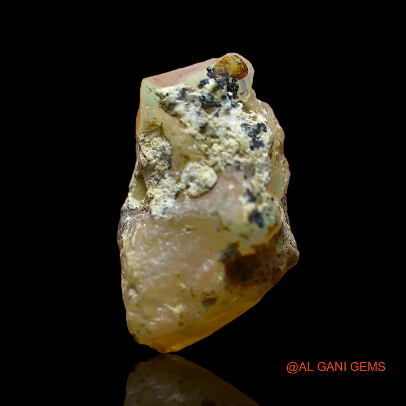 2.00 Cts Natural Ethiopian Fire Opal Loose Gemstone Fancy Rough 13x8x6 mm E-558
