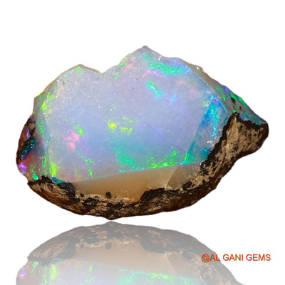 Natural Fire Opal Gemstone 2.00 Cts Loose Fancy Rough From Ethiopia 13x8x4 mm E-55