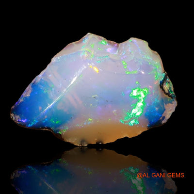 Natural Fire Opal Gemstone 2.00 Cts Loose Fancy Rough From Ethiopia 13x8x4 mm E-55