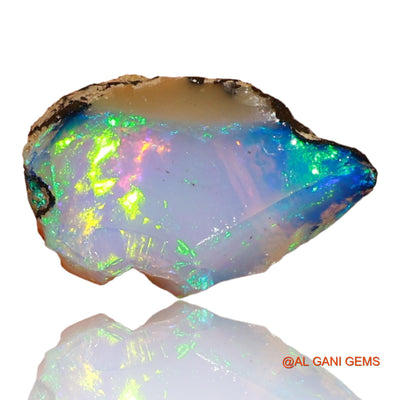 Natural Fire Opal Gemstone 2.00 Cts Loose Fancy Rough From Ethiopia 13x8x4 mm E-55