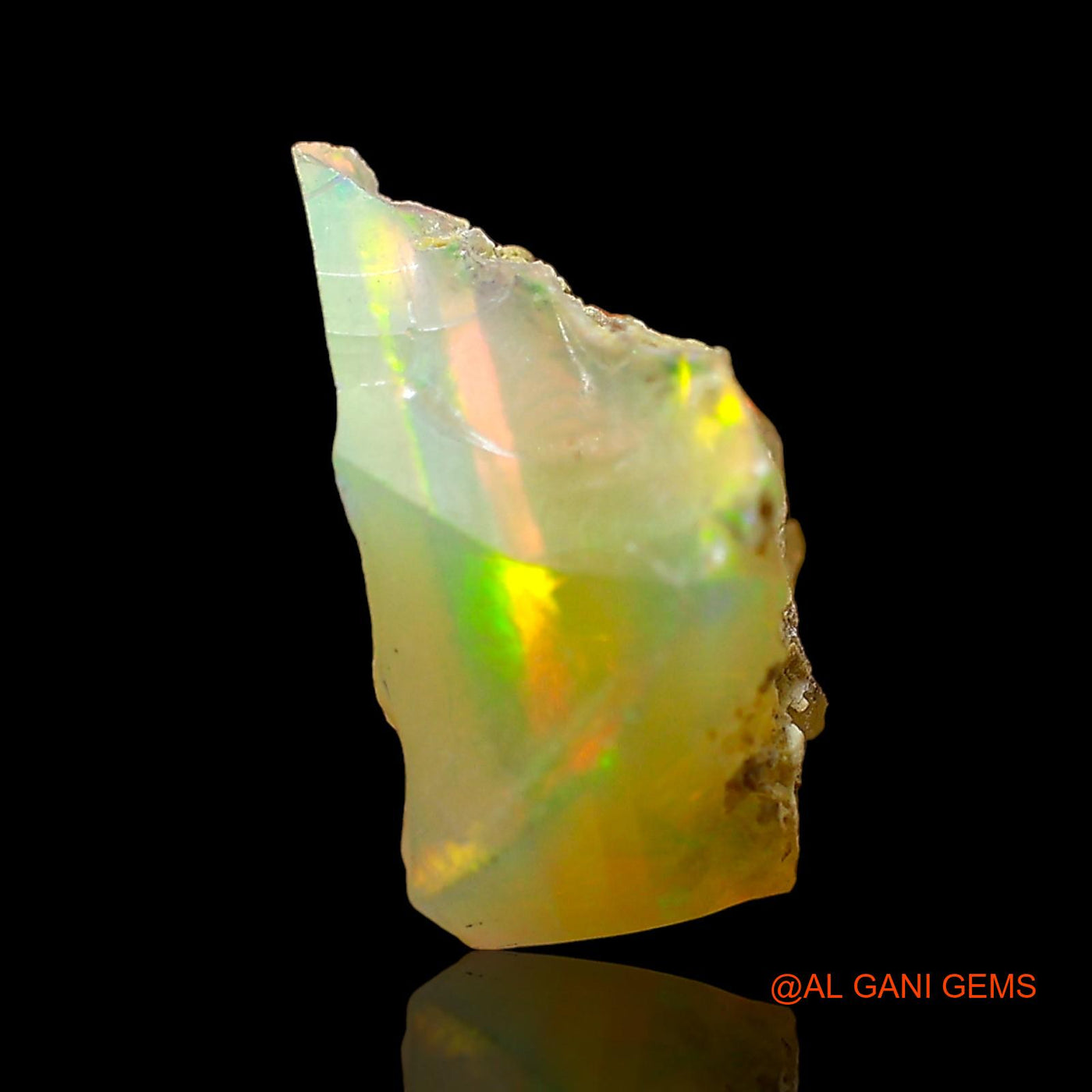 2.00 Cts Natural Ethiopian Fire Opal Loose Gemstone Fancy Rough 11x7x6 mm E-560