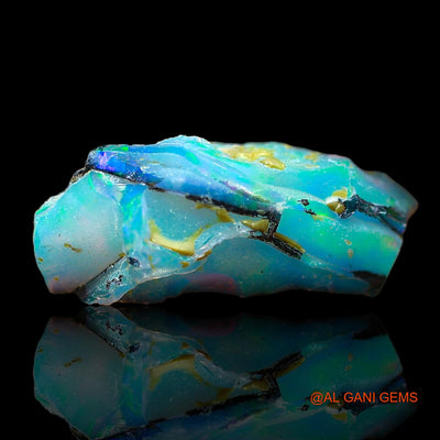 Natural Untreated Fire Opal Loose Gemstone Fancy Rough From Ethiopia 1.00 Cts 12x8x5 mm E-563