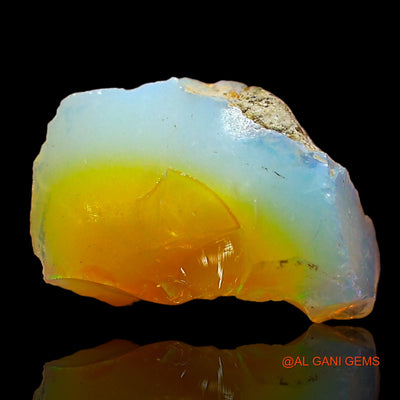 1.00 Cts Natural Ethiopian Fire Opal Loose Gemstone Fancy Rough 13x7x5 mm E-565