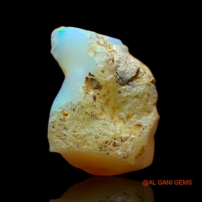 1.00 Cts Natural Ethiopian Fire Opal Loose Gemstone Fancy Rough 13x7x5 mm E-565