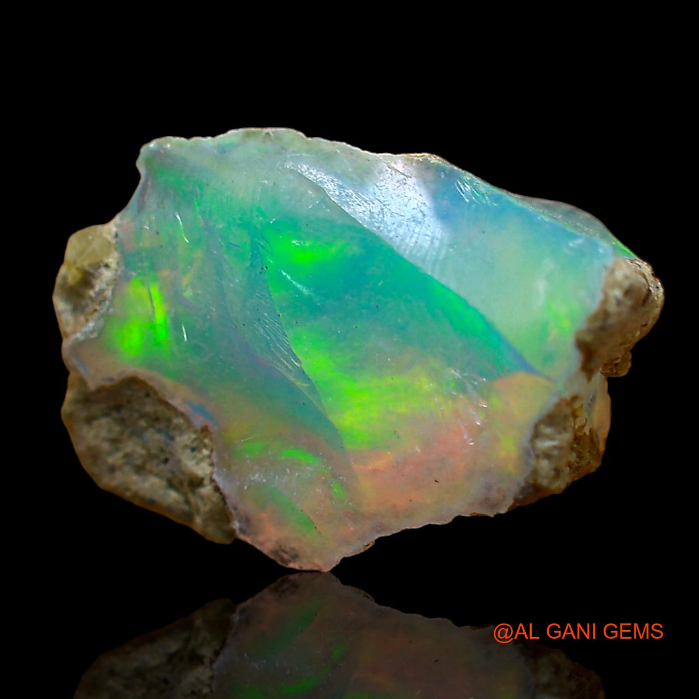 2.00 Cts Unheated Ethiopian Fire Opal Loose Gemstone Fancy Rough Natural 12x9x5 mm E-566