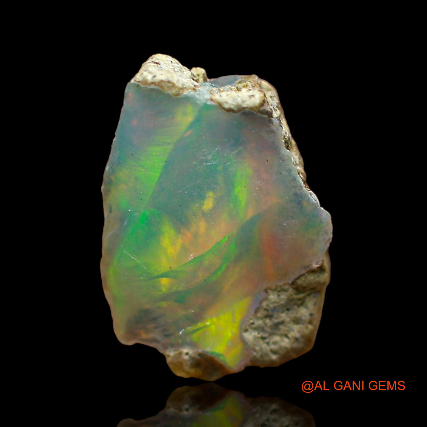 2.00 Cts Unheated Ethiopian Fire Opal Loose Gemstone Fancy Rough Natural 12x9x5 mm E-566