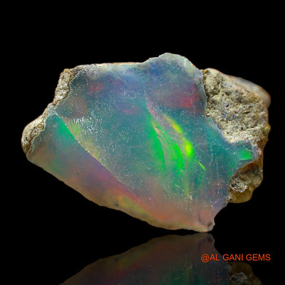 2.00 Cts Unheated Ethiopian Fire Opal Loose Gemstone Fancy Rough Natural 12x9x5 mm E-566