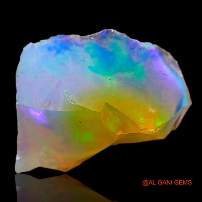 2.00 Cts Natural Ethiopian Fire Opal Loose Gemstone Fancy Rough 10x9x6 mm E-567