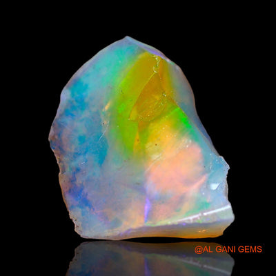 2.00 Cts Natural Ethiopian Fire Opal Loose Gemstone Fancy Rough 10x9x6 mm E-567