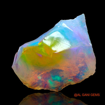 2.00 Cts Natural Ethiopian Fire Opal Loose Gemstone Fancy Rough 10x9x6 mm E-567