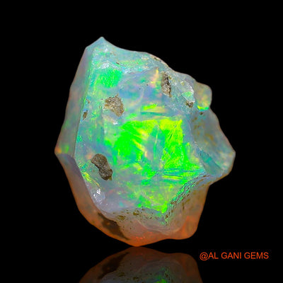 1.00 Cts Natural Ethiopian Fire Opal Loose Gemstone Fancy Rough 10x9x4 mm E-568