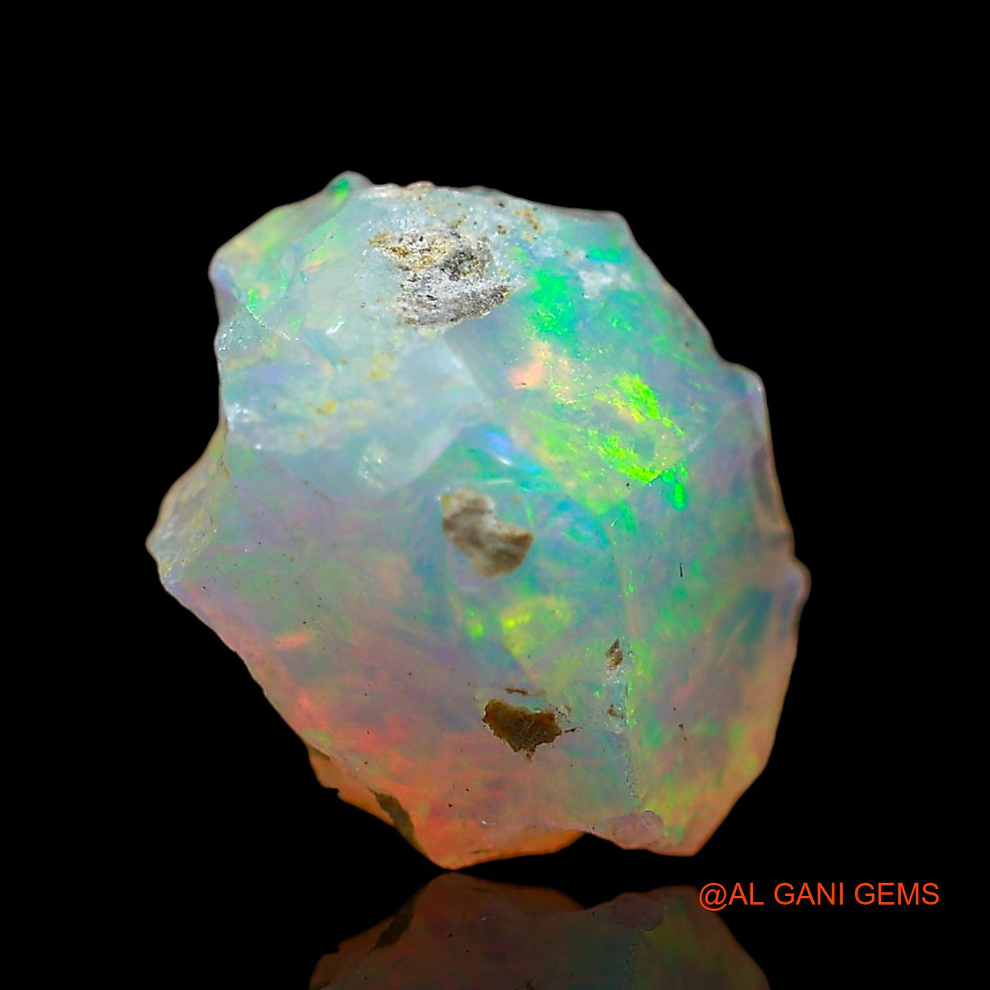 1.00 Cts Natural Ethiopian Fire Opal Loose Gemstone Fancy Rough 10x9x4 mm E-568