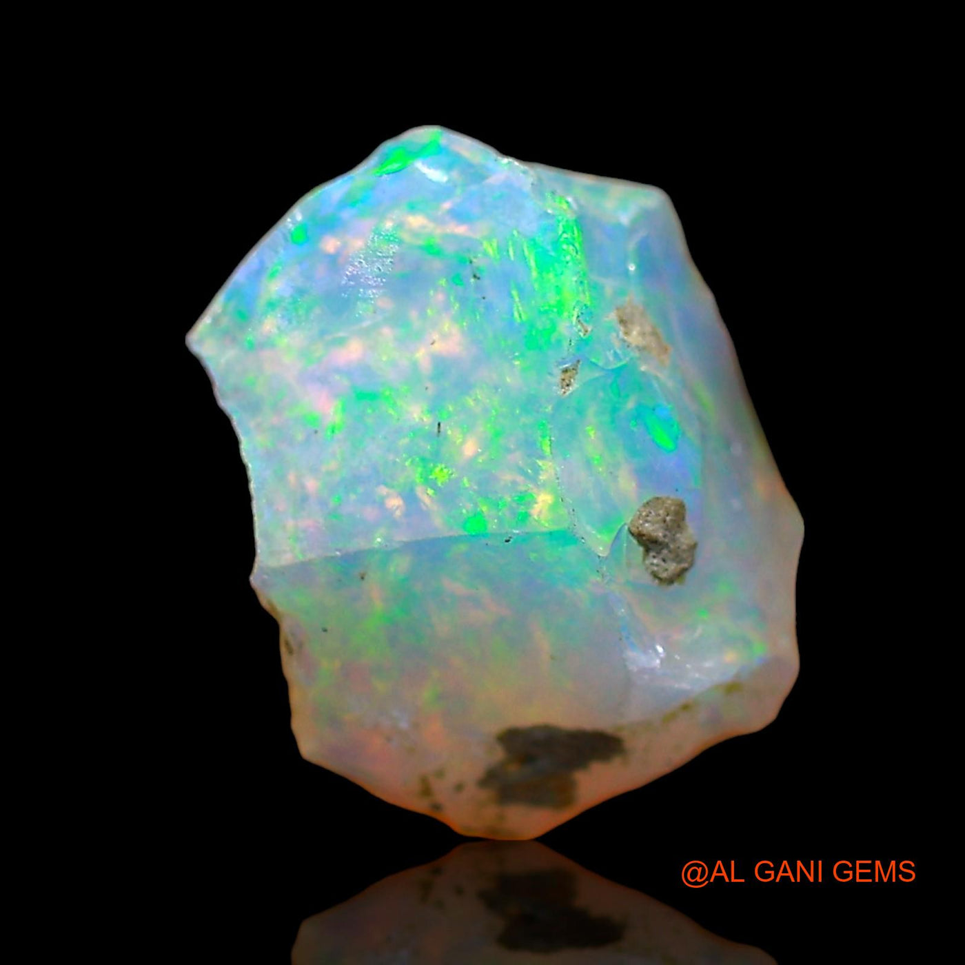1.00 Cts Natural Ethiopian Fire Opal Loose Gemstone Fancy Rough 10x9x4 mm E-568