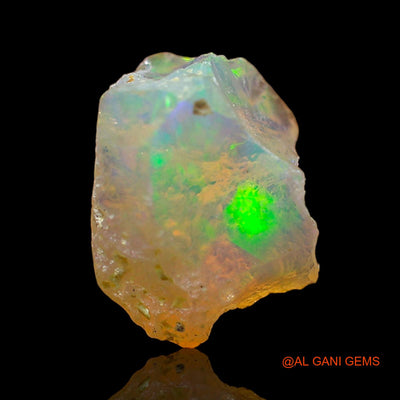 1.00 Cts Natural Ethiopian Fire Opal Loose Gemstone Fancy Rough 11x9x3 mm E-569