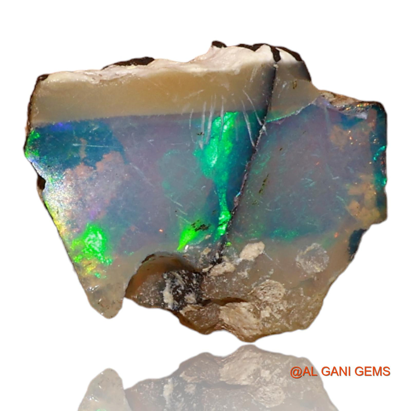 3.00 Cts Unheated Ethiopian Fire Opal Loose Gemstone Fancy Rough Natural 15x11x5 mm E-56