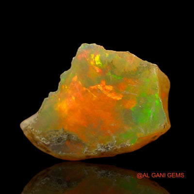 2.00 Cts Natural Ethiopian Fire Opal Fancy Rough Loose Gemstone For Jewelry 11x9x6 mm E-570