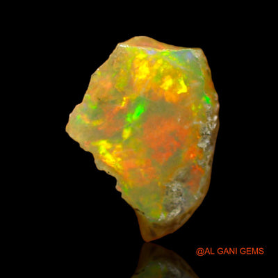 2.00 Cts Natural Ethiopian Fire Opal Fancy Rough Loose Gemstone For Jewelry 11x9x6 mm E-570