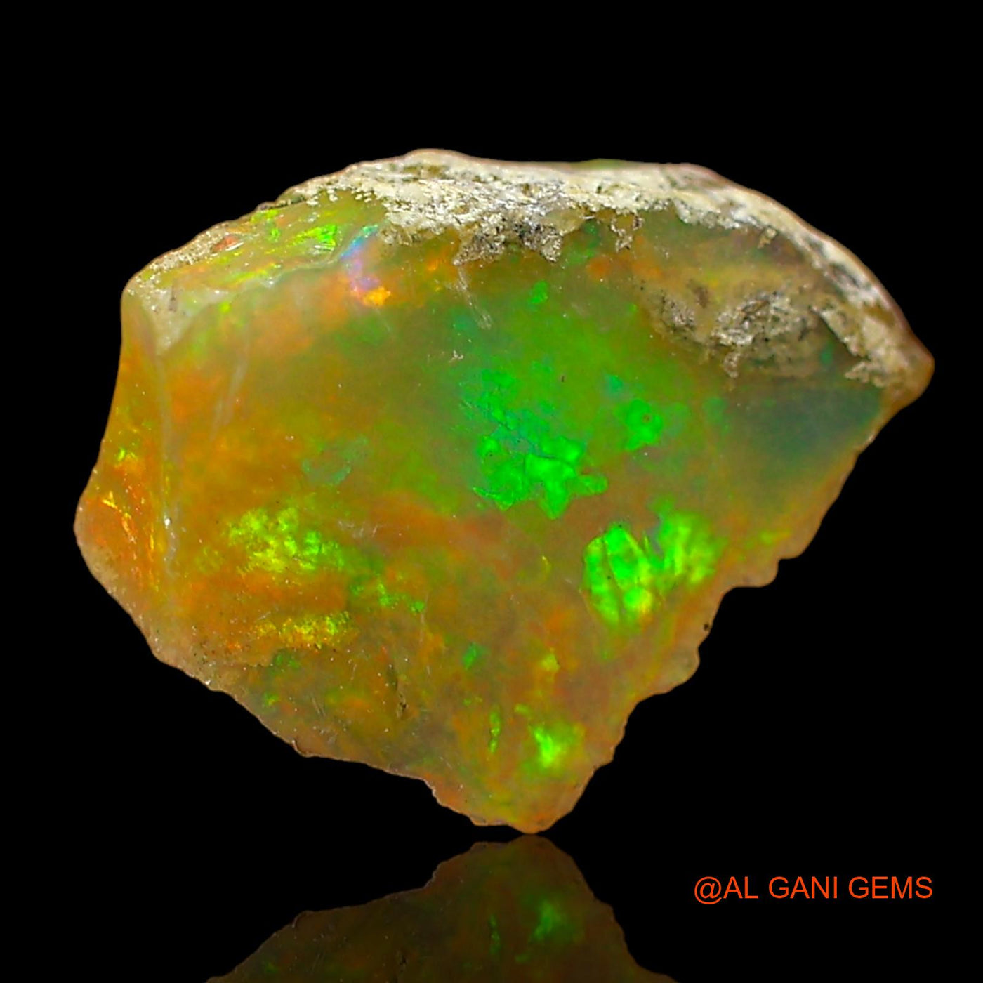 2.00 Cts Natural Ethiopian Fire Opal Fancy Rough Loose Gemstone For Jewelry 11x9x6 mm E-570