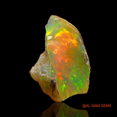 2.00 Cts Natural Ethiopian Fire Opal Fancy Rough Loose Gemstone For Jewelry 11x9x6 mm E-570