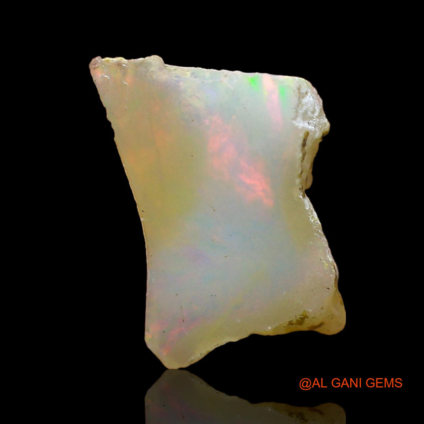 3.00 Cts Natural Ethiopian Fire Opal Loose Gemstone Fancy Rough 13x9x9 mm E-571